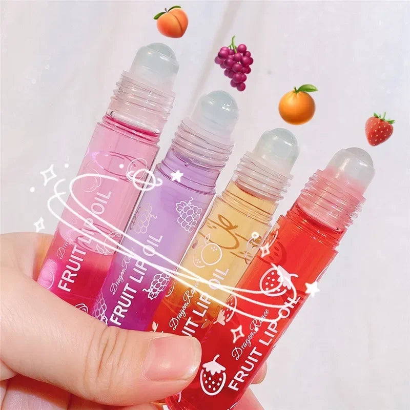 Brilho e Hidratante Labial Transparente de Frutas - 🍓💖