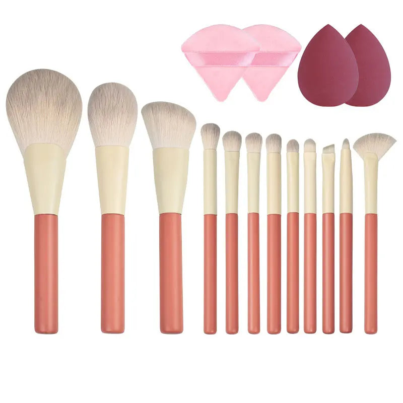 Kit Completo para maquiagem com pincéis, esponjas e blush!