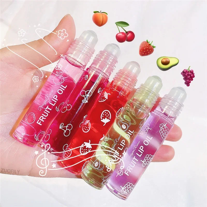 Brilho e Hidratante Labial Transparente de Frutas - 🍓💖