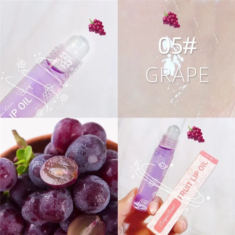 Brilho e Hidratante Labial Transparente de Frutas - 🍓💖