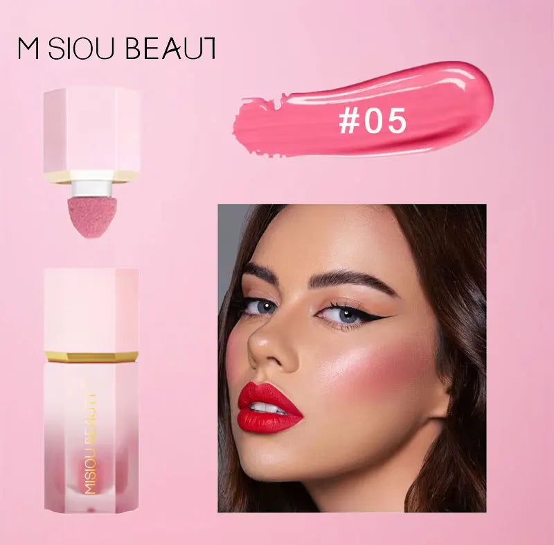 Blush Líquido Fosco em Bastão - Grande Durabilidade para lábios e bochechas + à prova d'água!