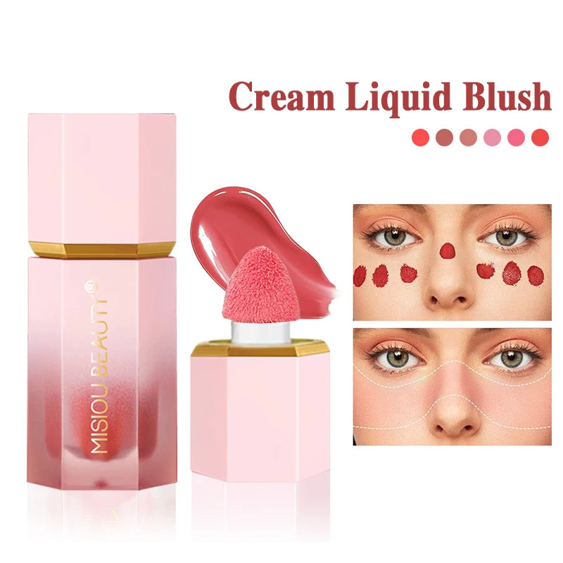 Blush Líquido Fosco em Bastão - Grande Durabilidade para lábios e bochechas + à prova d'água!